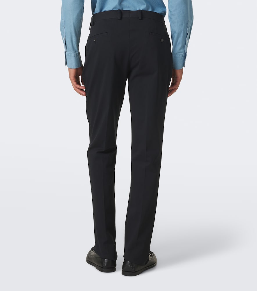 Cotton-Blend Slim Pants