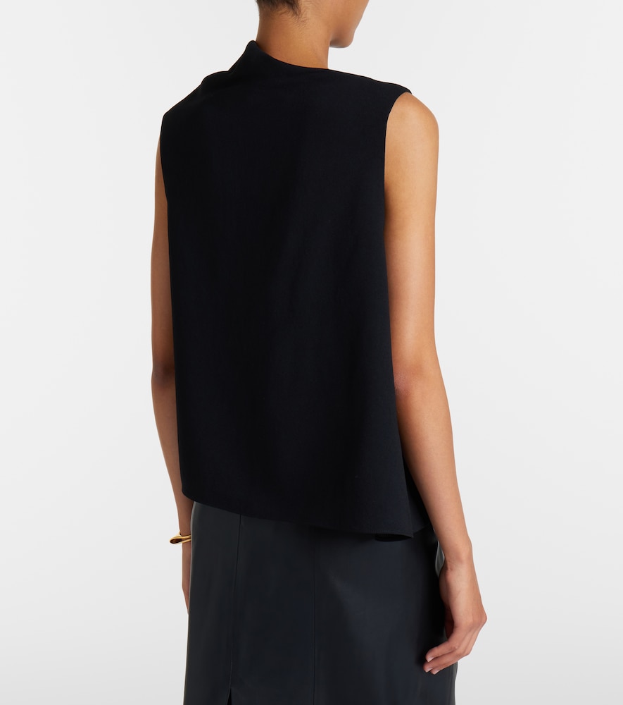  Vince Vince Draped Asymmetric Crepe Top 