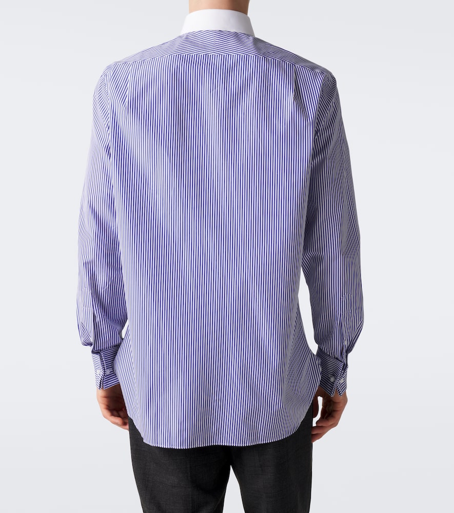 Purple Label Striped Cotton Poplin Shirt