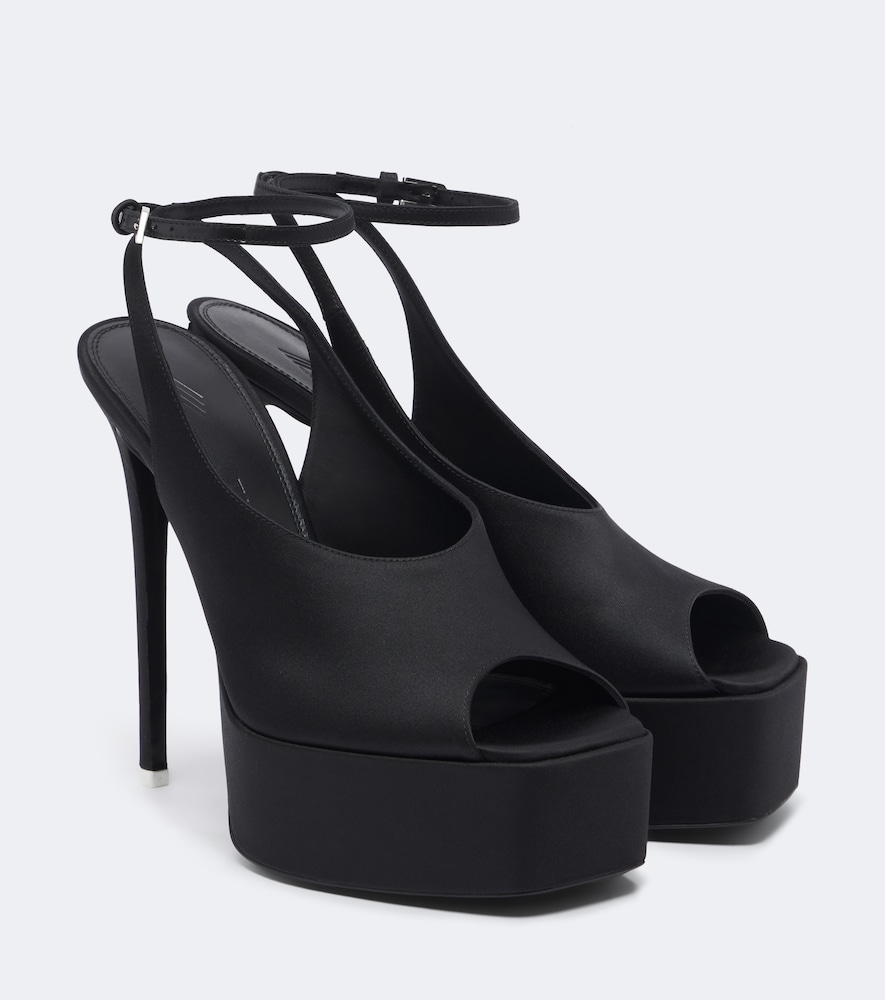 Ornella Satin Platform Sandals