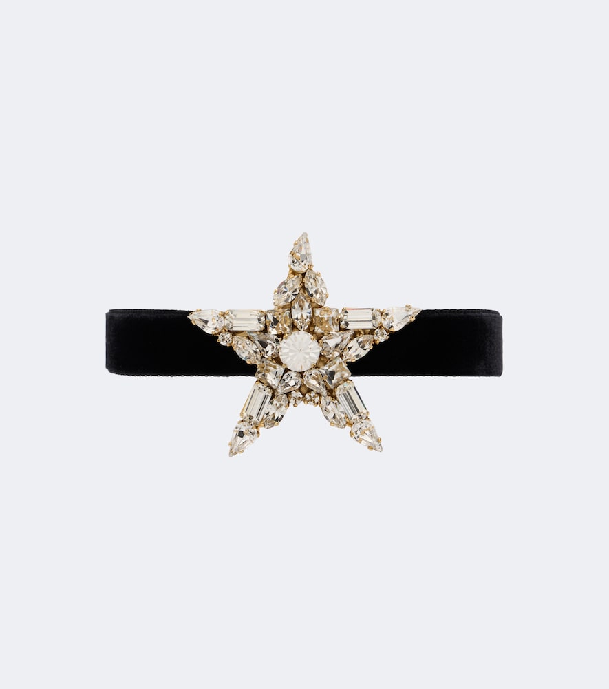 Choker in velluto con stelle