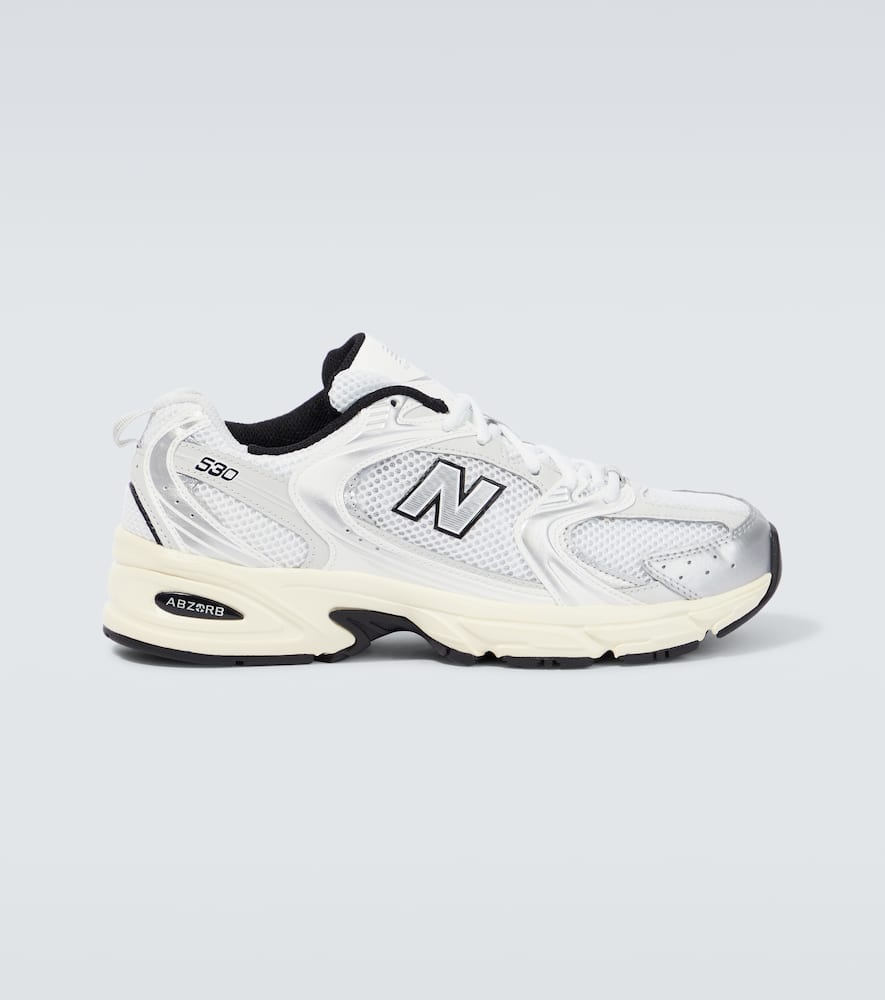 New Balance 530 Mesh Lowtop Sneakers In White/grey/black ModeSens