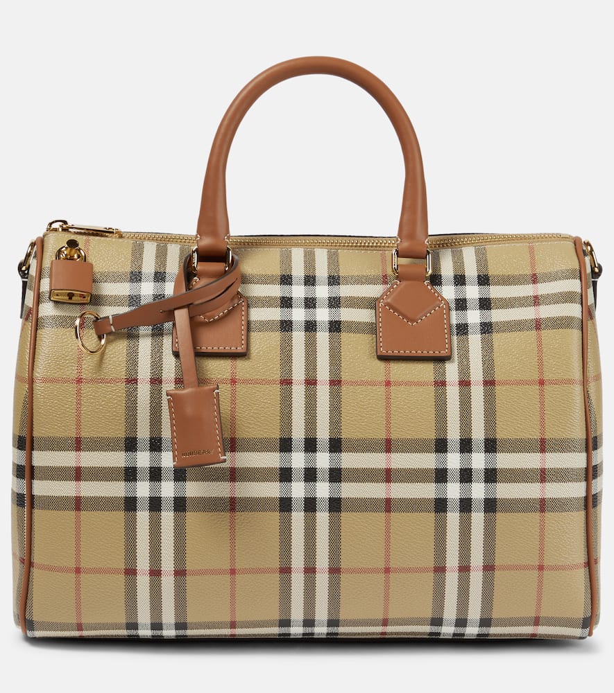 Burberry Burberry Check Medium canvas tote bag