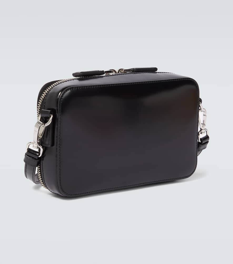 Prada Small Brique Brushed Leather Crossbody Bag