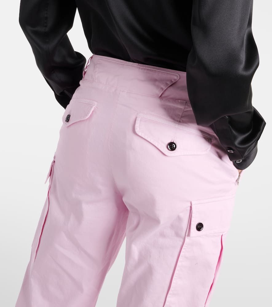 Shop Tom Ford Cotton Cargo Pants In Pink