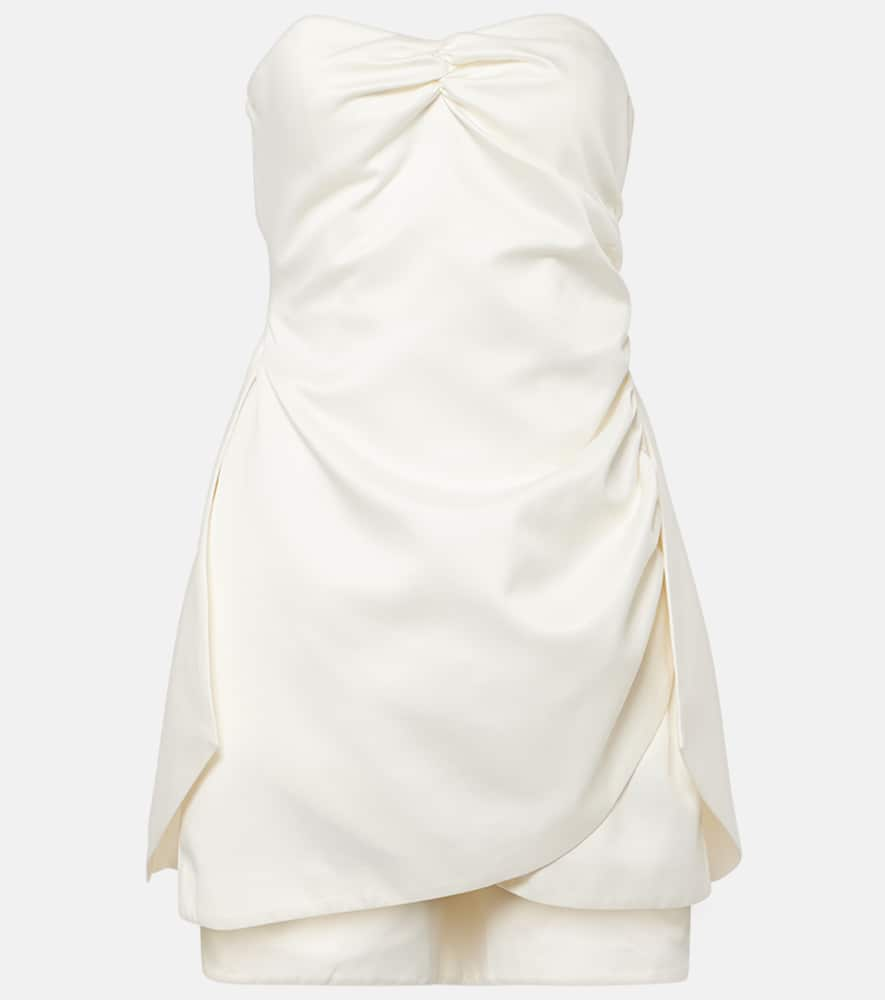 Bridal strapless minidress