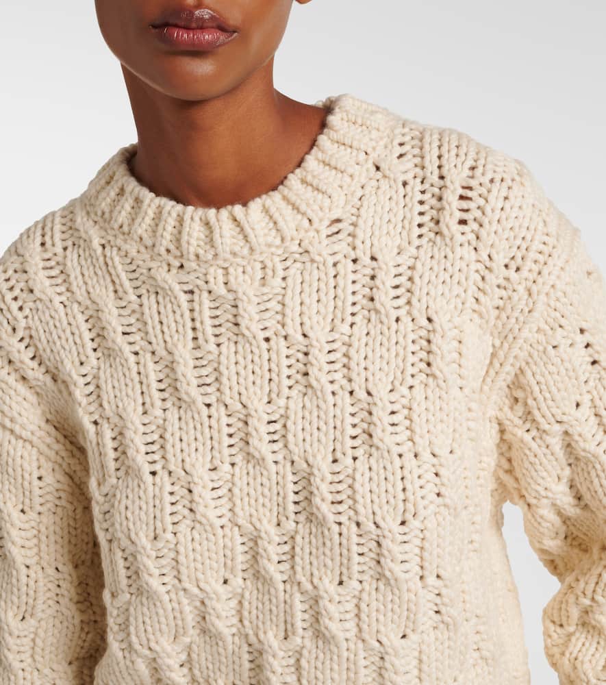 Chloé Iconic Milk Short Knitted Sweater In White