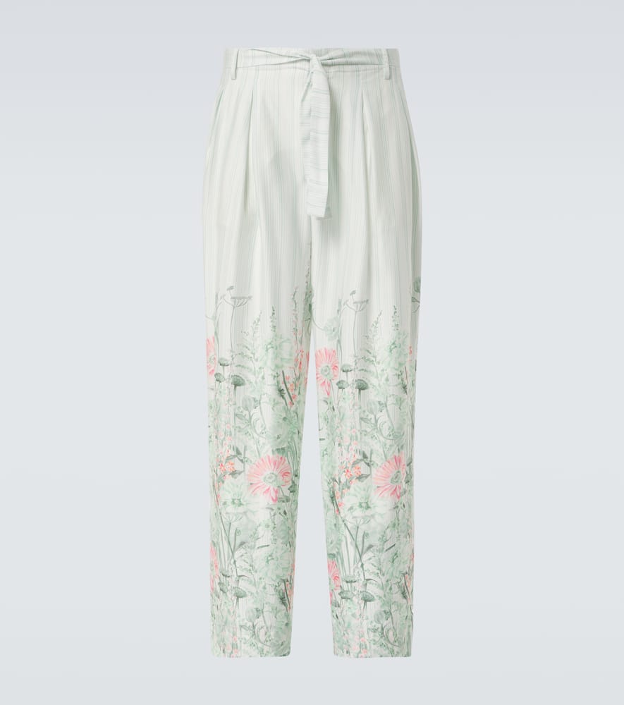 Grant floral wide-leg pants