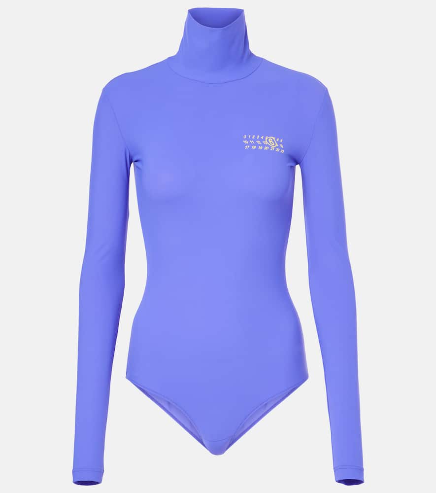 Logo jersey bodysuit