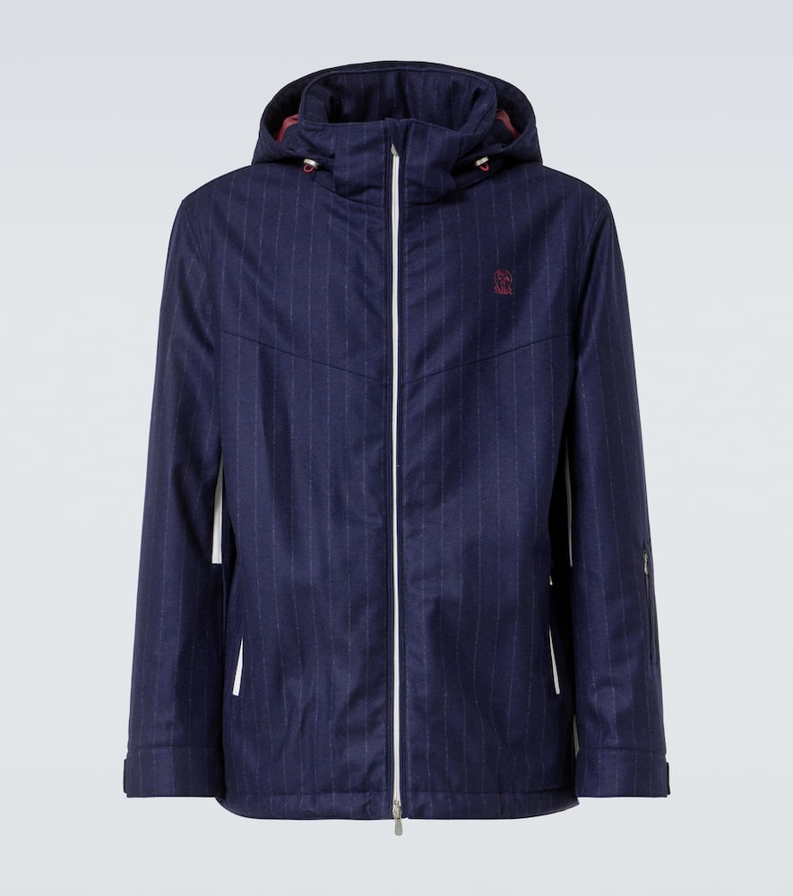 Brunello Cucinelli Virgin wool flannel ski jacket