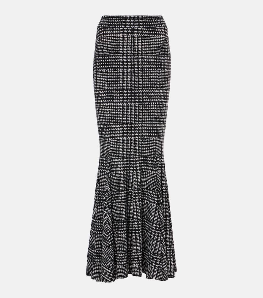 Plaid maxi skirt