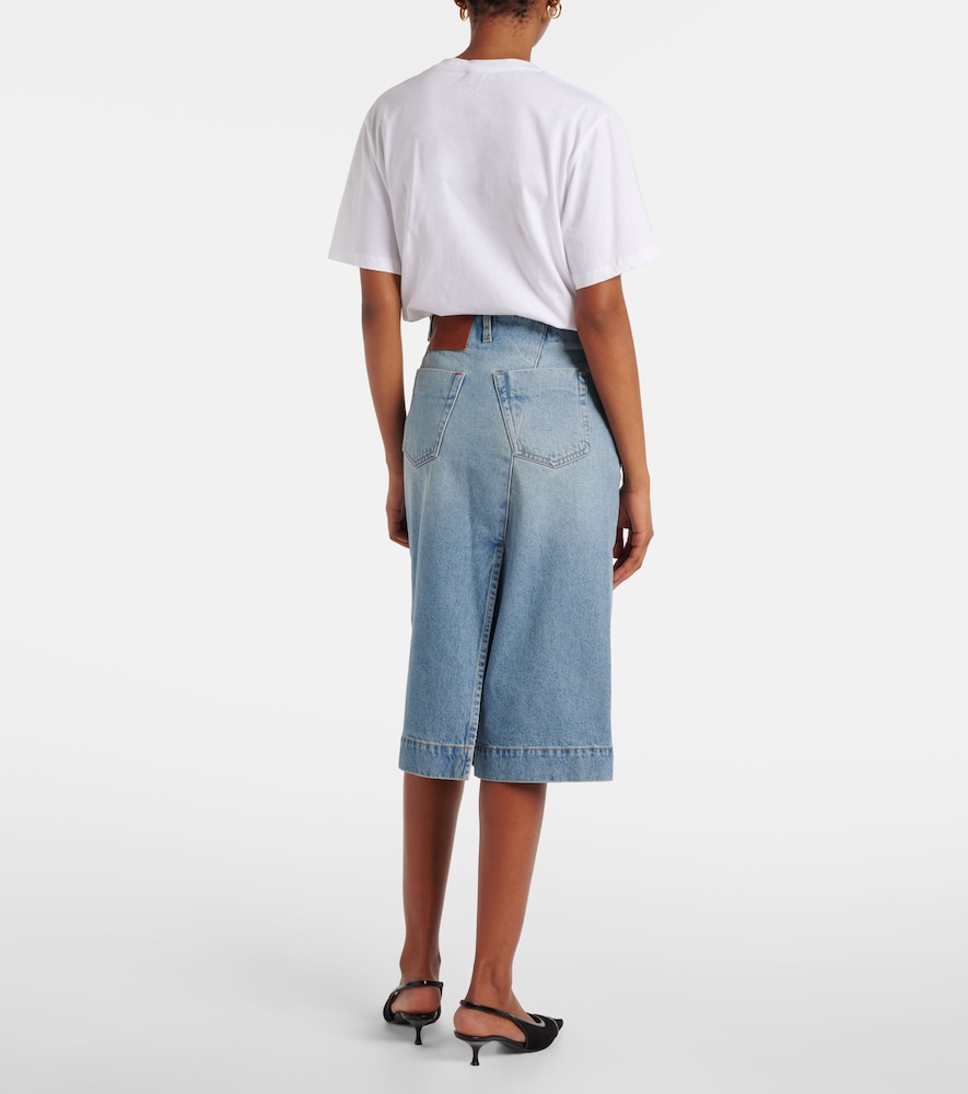  Victoria Beckham Victoria Beckham Denim Wrap Skirt 