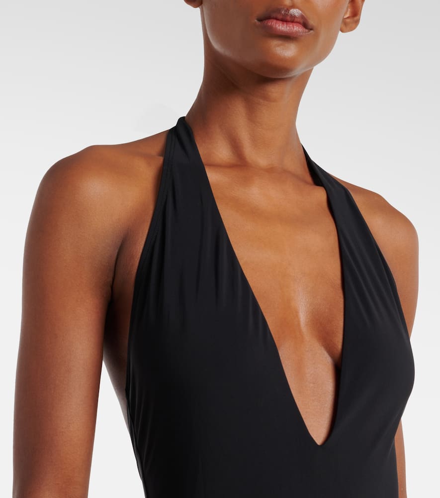 Tory Burch Jessa V-neck One Piece Swimsuit In Pink