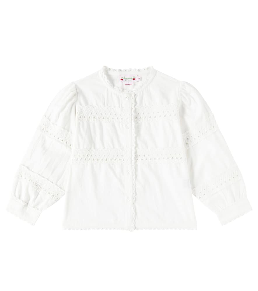 Bonpoint Elyah embroidered cotton blouse