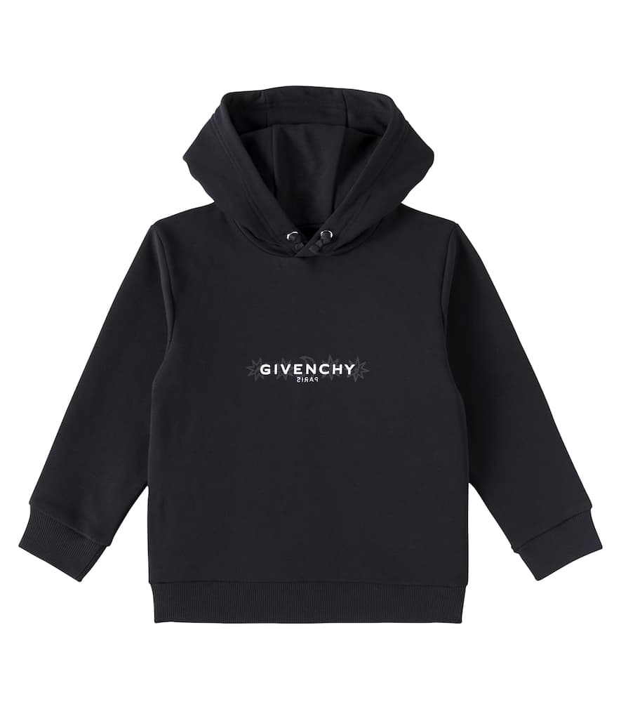 Givenchy Cotton-blend Jersey Hoodie In Black