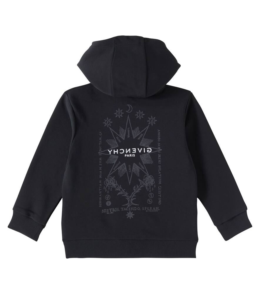 Givenchy Cotton-blend Jersey Hoodie In Black