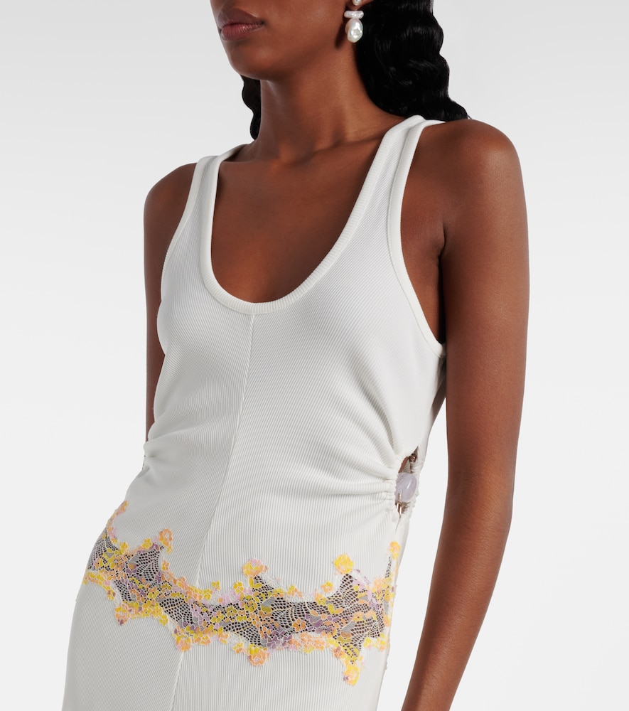  Christopher Esber Christopher Esber Robe Longue Crystal Orbit à Dentelle 