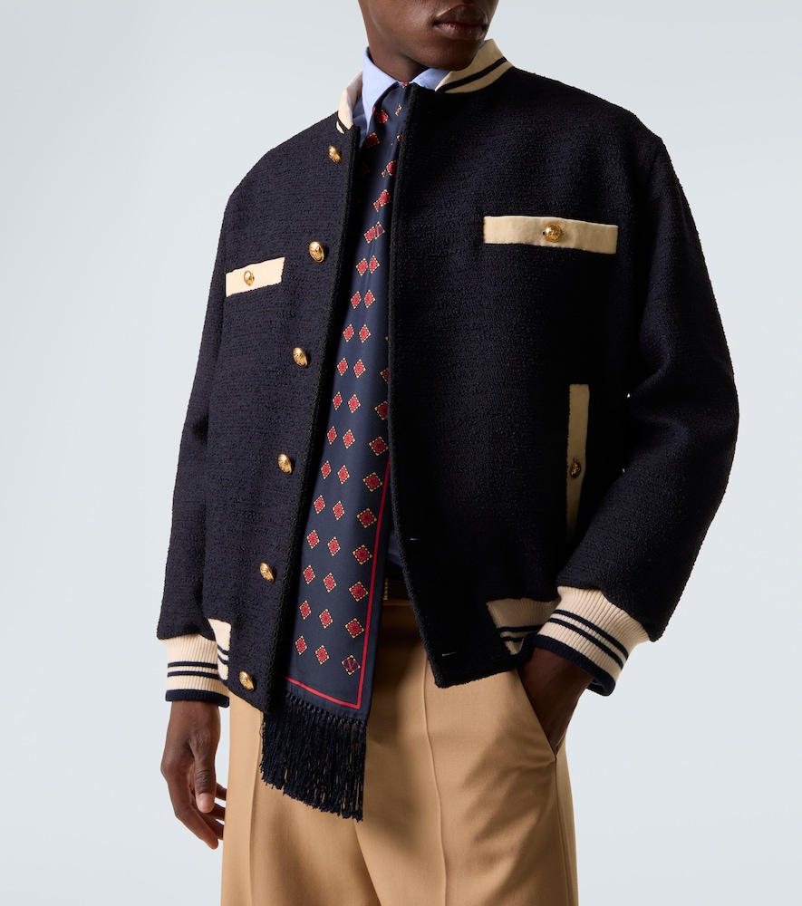  Valentino Valentino Bomberjacke Aus Tweed 