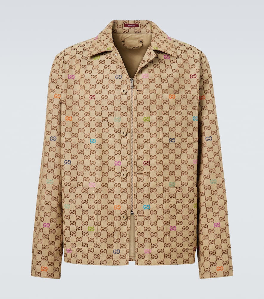 GG Canvas cotton-blend jacket