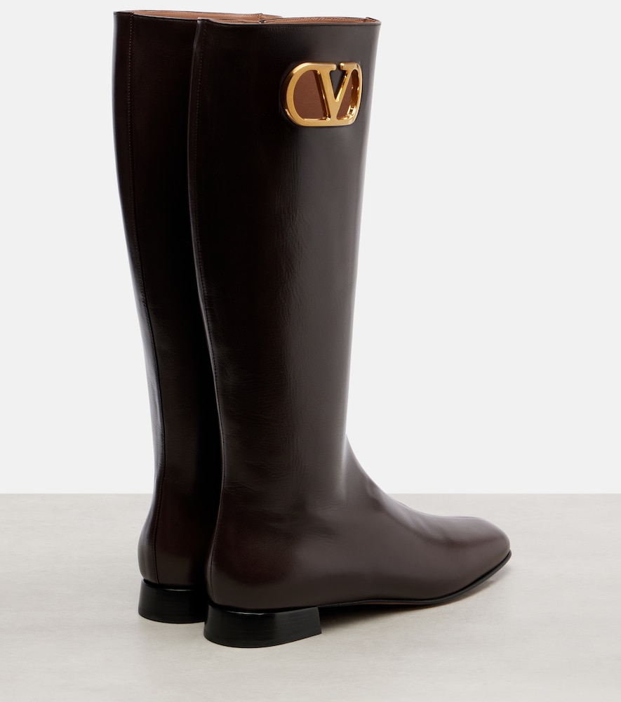 Valentino Garavani Valentino Garavani Vlogo Signature Leather Boots 
