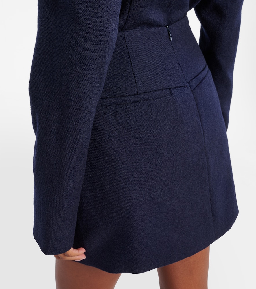 Tove Jeanette Virgin Wool Miniskirt In Black