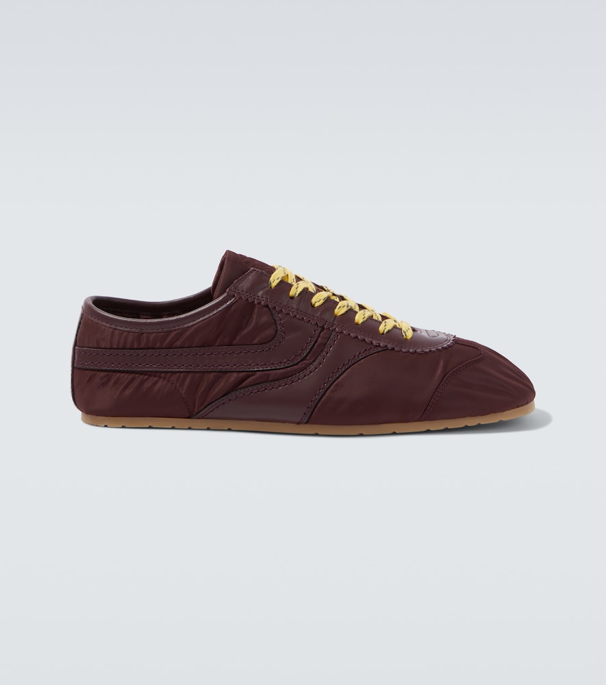 Dries Van Noten Dries Van Noten Leather-trimmed sneakers　Dries Van Noten レザートリム スニーカー
