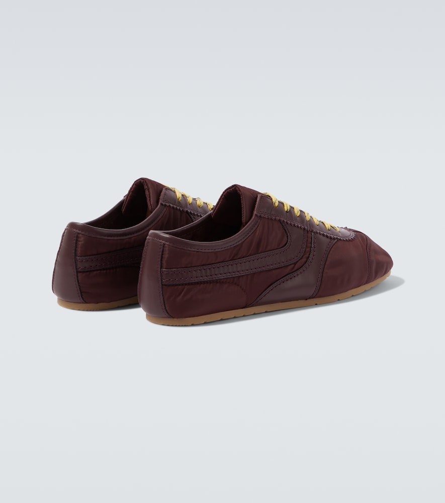  Dries Van Noten Dries Van Noten Leather-trimmed Sneakers 