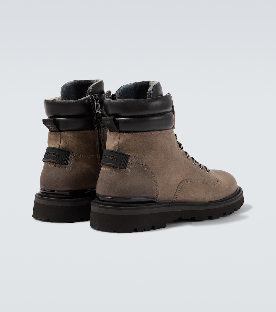  Bogner Bogner Seoul Leather-trimmed Suede Lace-up Boots 