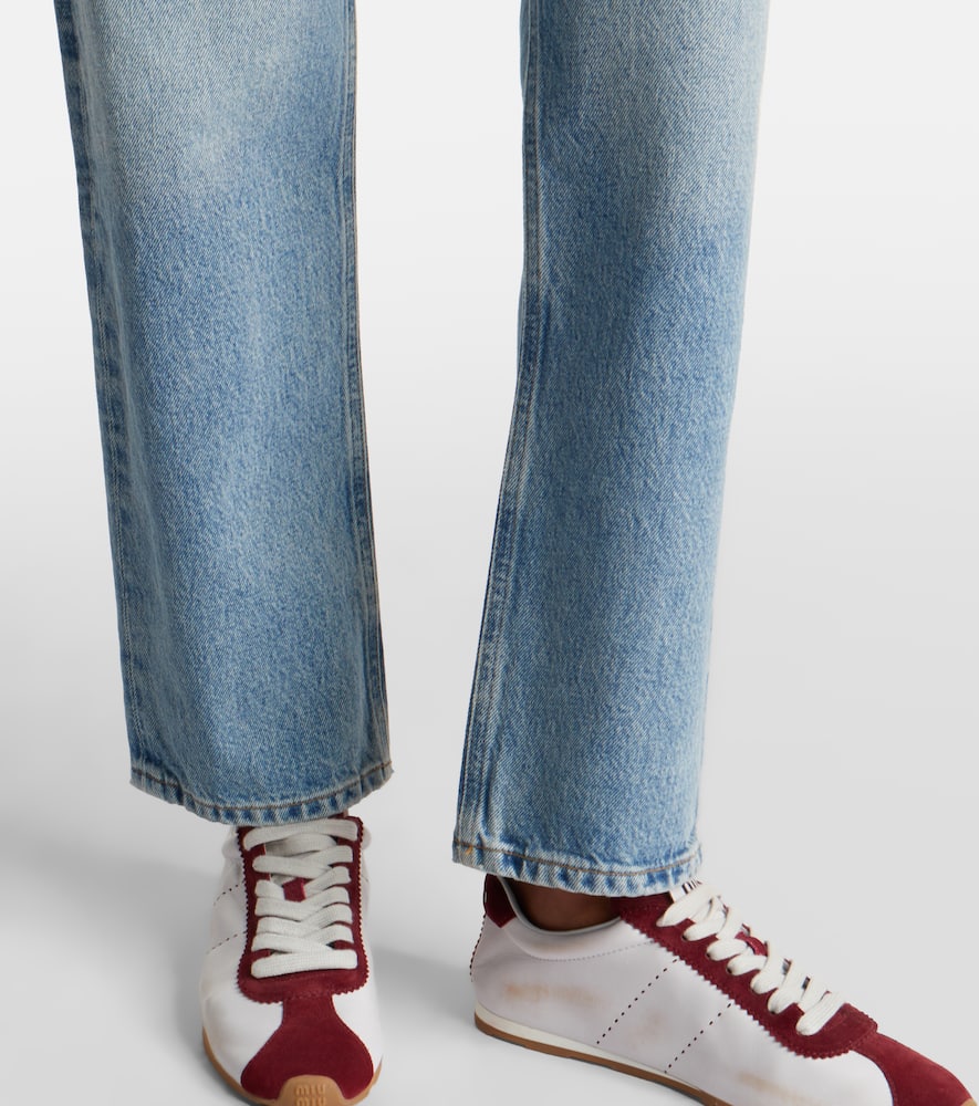 Agolde 90's Pinch Waist High-rise Straight Jeans In Blue