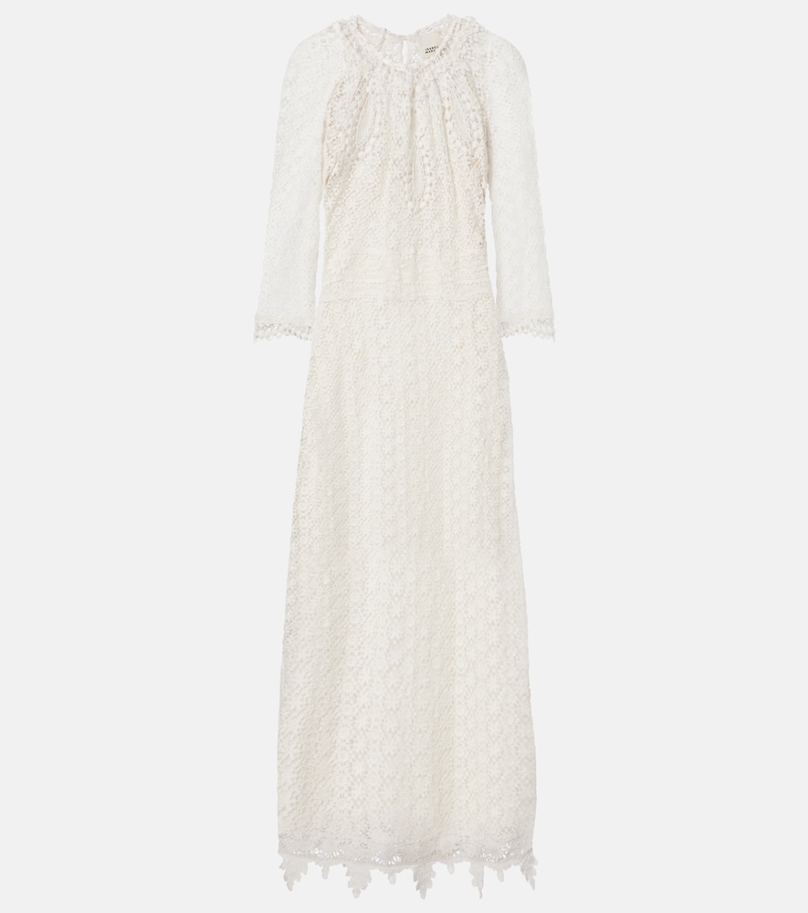 Isabel Marant Hayra cotton guipure lace maxi dress