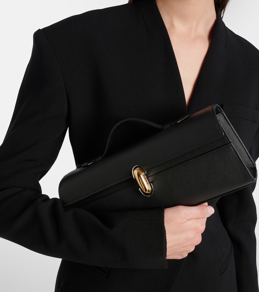 Savette Symmetry Slim leather top-handle bag