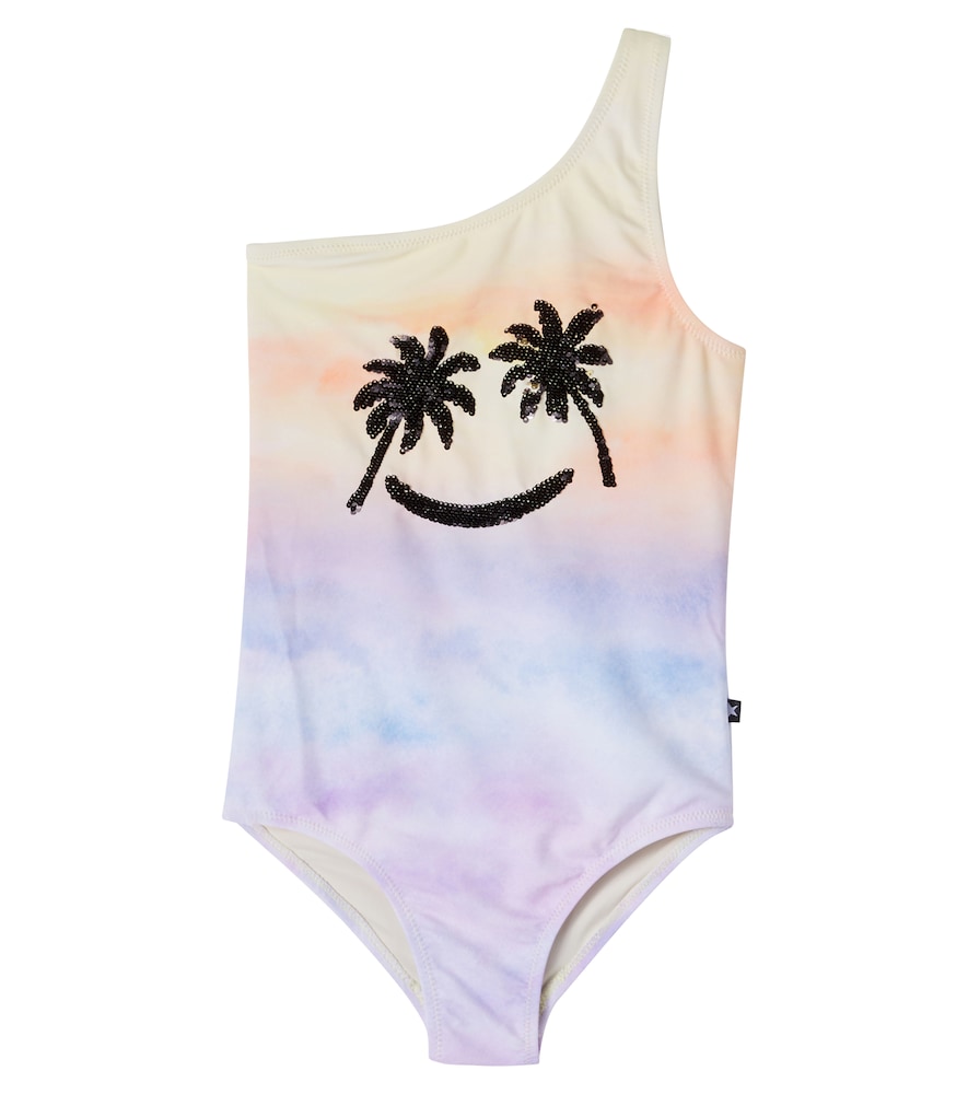 Molo Multicoloured Nai One-Shoulder Tie-Dye Swimsuit Y Size 17 - Mytheresa