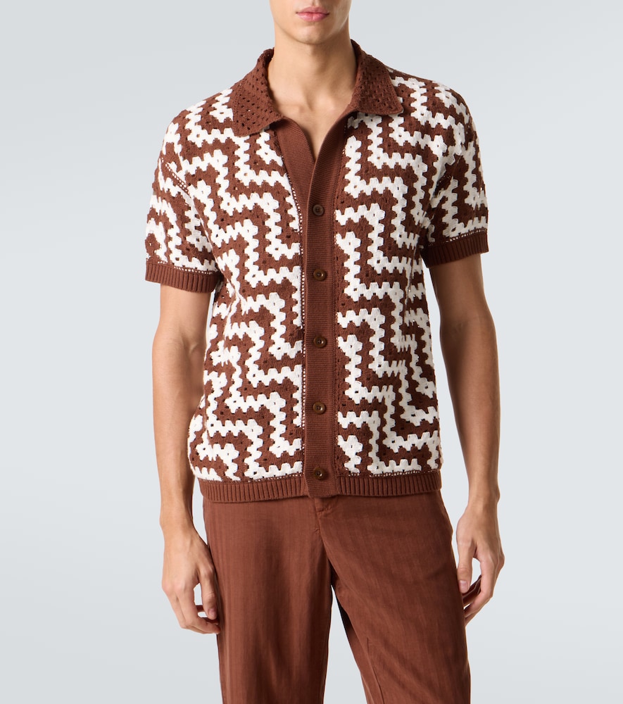  Frescobol Carioca Frescobol Carioca Cardigan Pinto Aus Häkelstrick 