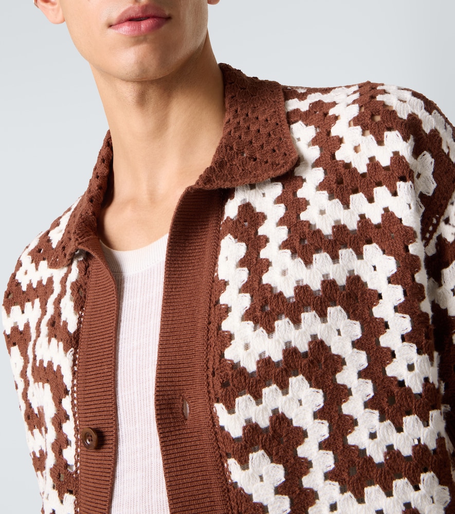  Frescobol Carioca Frescobol Carioca Cardigan Pinto Aus Häkelstrick 