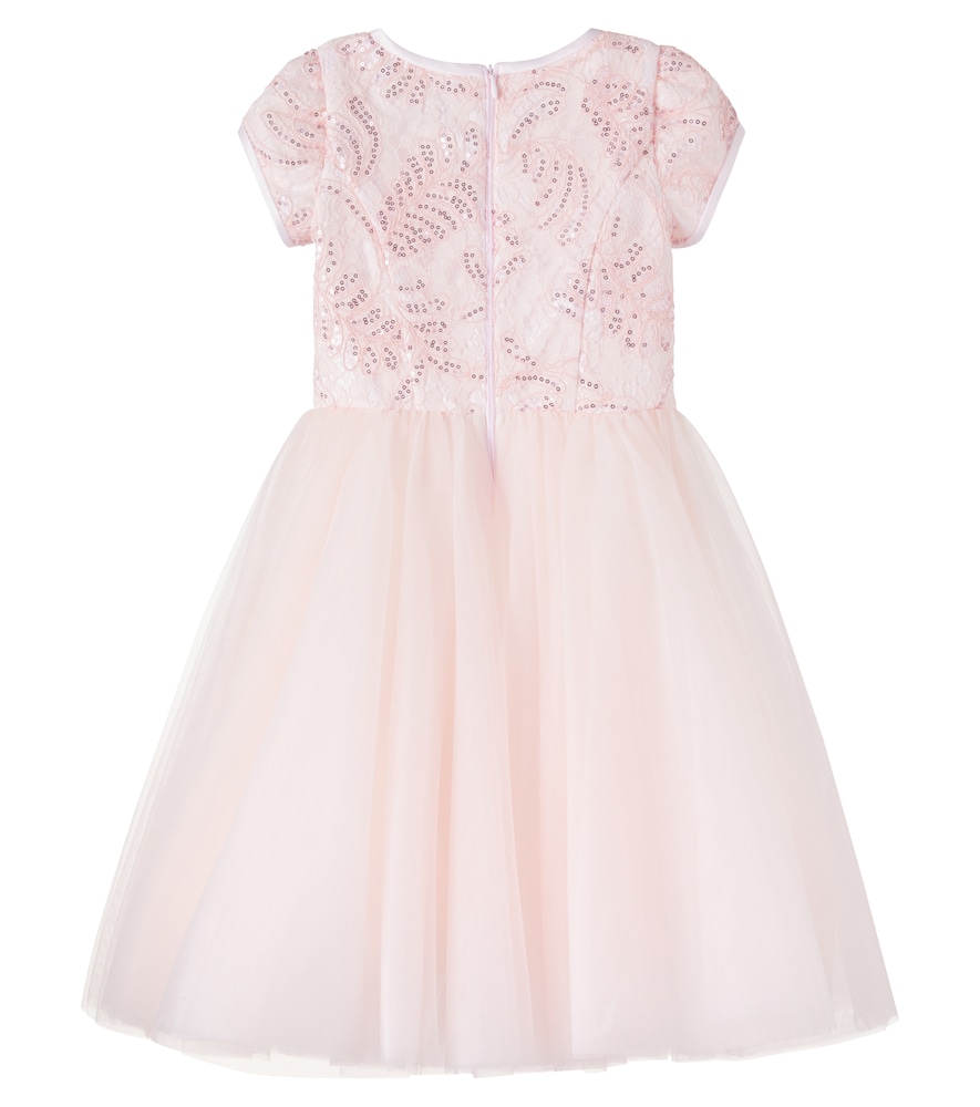  Monnalisa Monnalisa Kleid Aus Tüll Mit Pailletten Und Spitze 