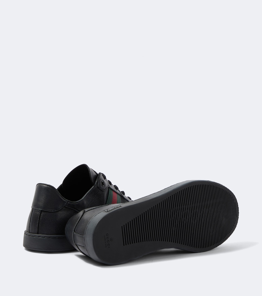 Gucci Gucci Sneakers Stretch Web Stripe Aus Leder 