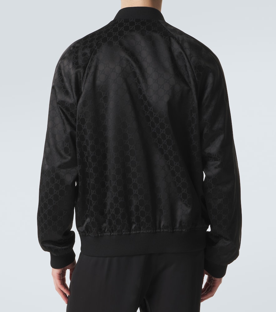  Gucci Gucci Gg Cotton-blend Satin Jacket 