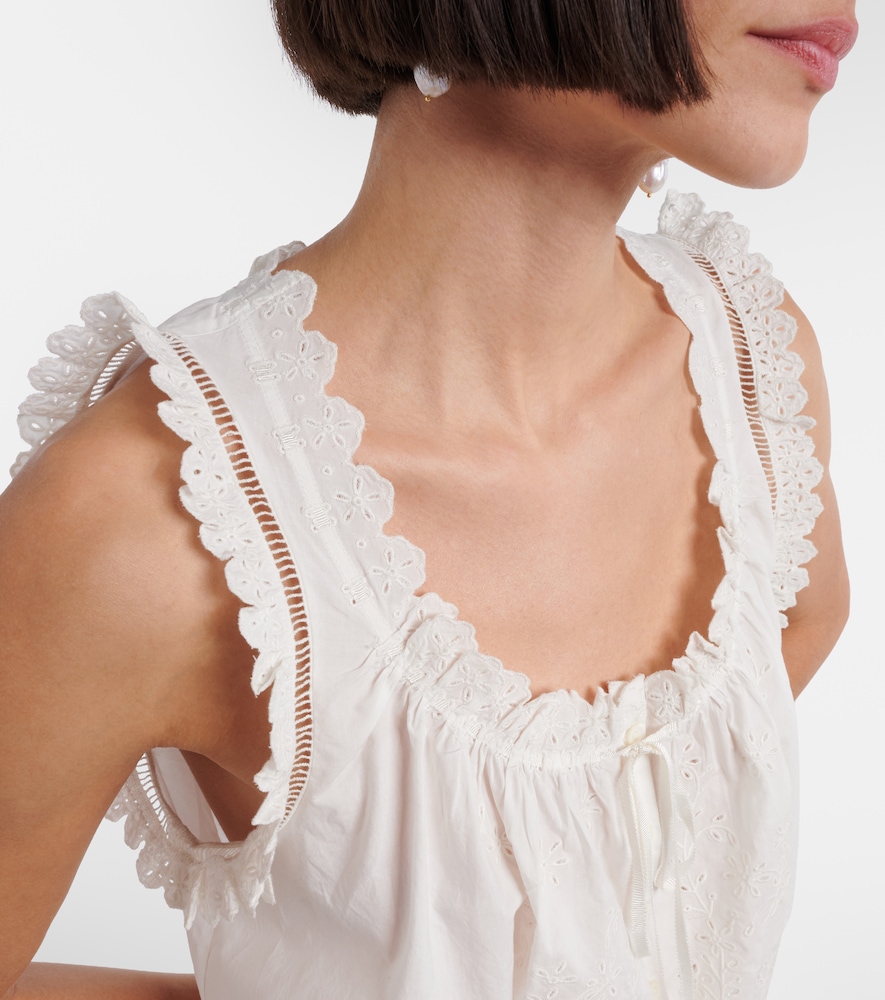Dôen Traveler Embroidered Cotton Top