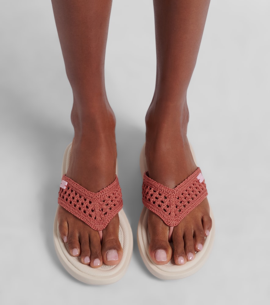 Chloé La Poolette crochet thong sandals