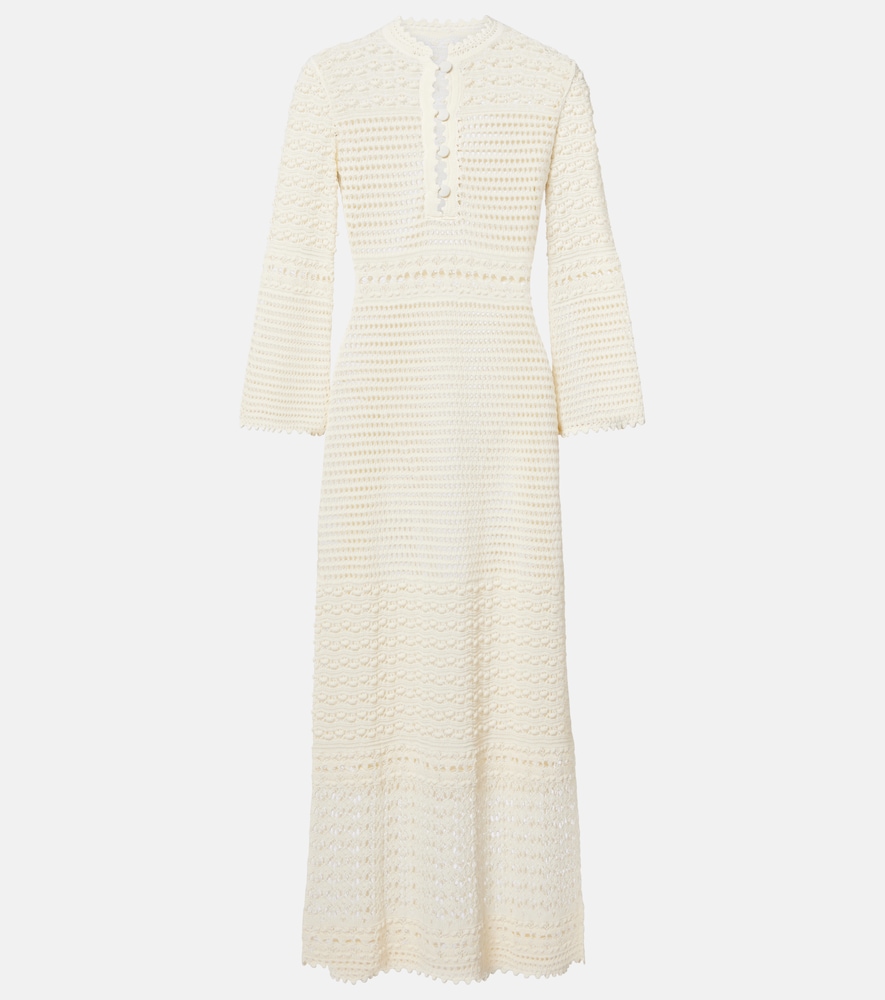 Eres Madone crochet midi dress