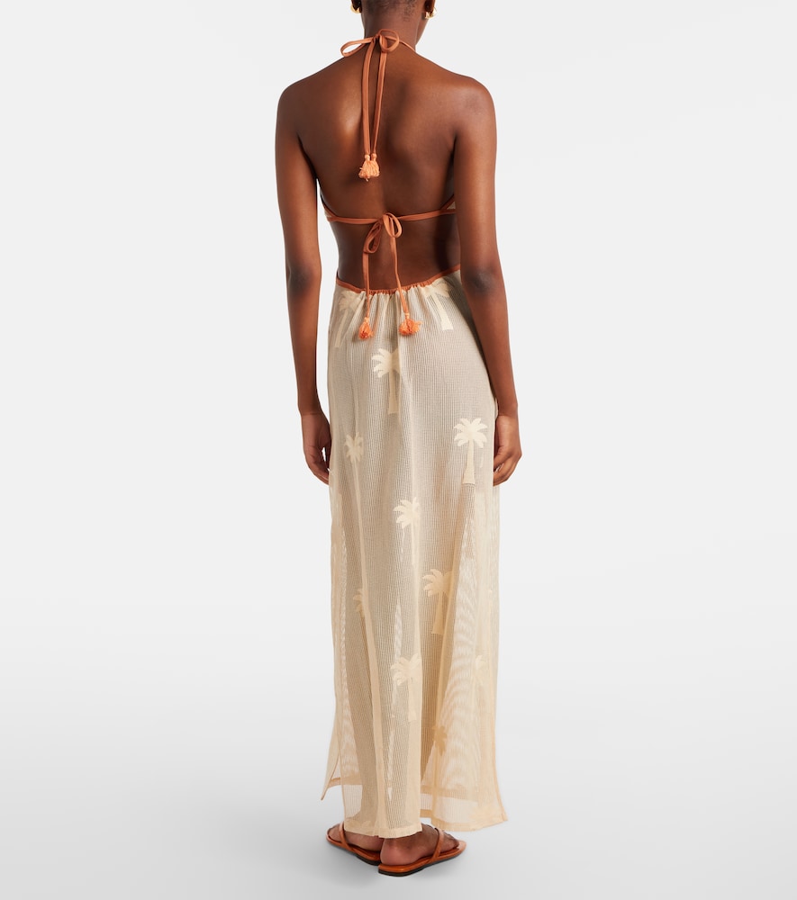  Johanna Ortiz Johanna Ortiz Besticktes Midikleid Aus Mesh 