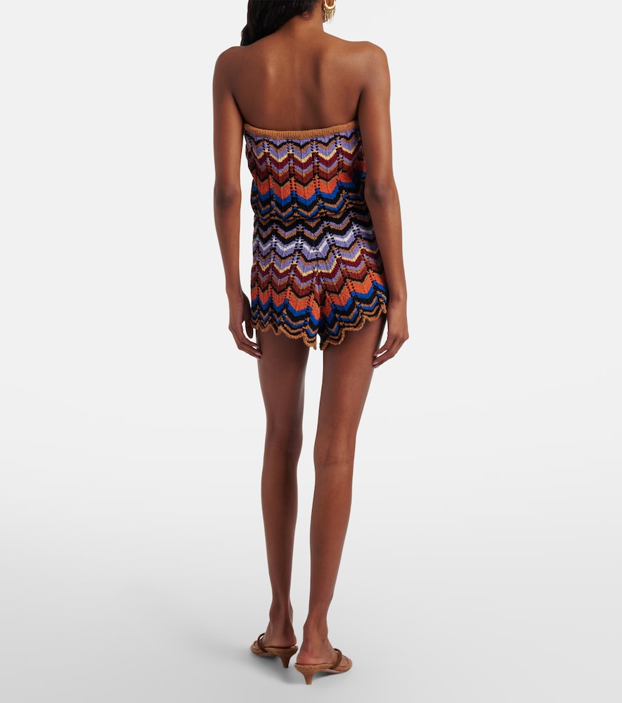  Faithfull Faithfull Azul Crochet Cotton-blend Romper 