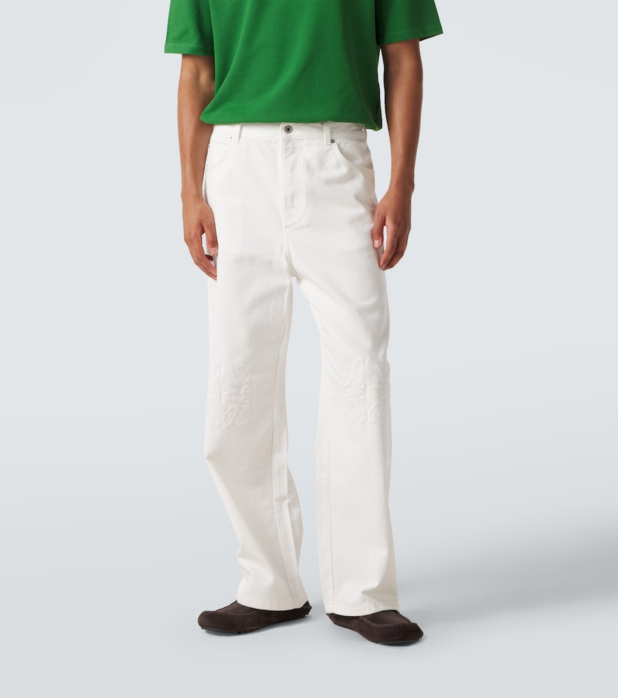 Anagram Wide-Leg Jeans