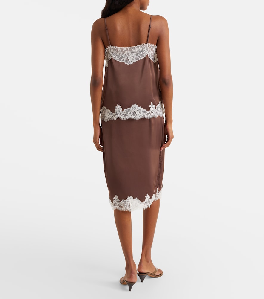 Marisol Lace-Trimmed Midi