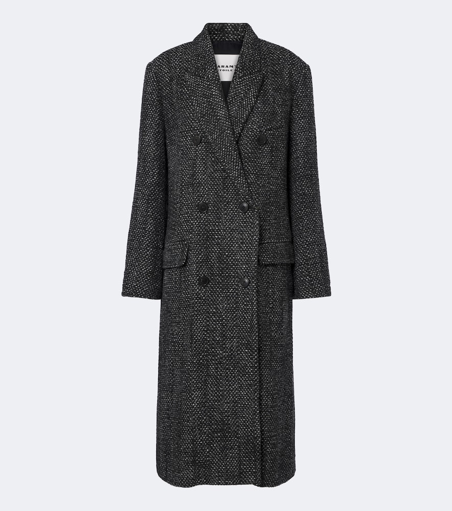 Pilda Herringbone Double-Breasted Coat