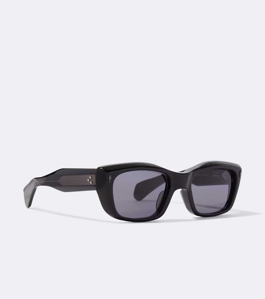 Jacques Marie Mage Corniche Rectangular Sunglasses In Black