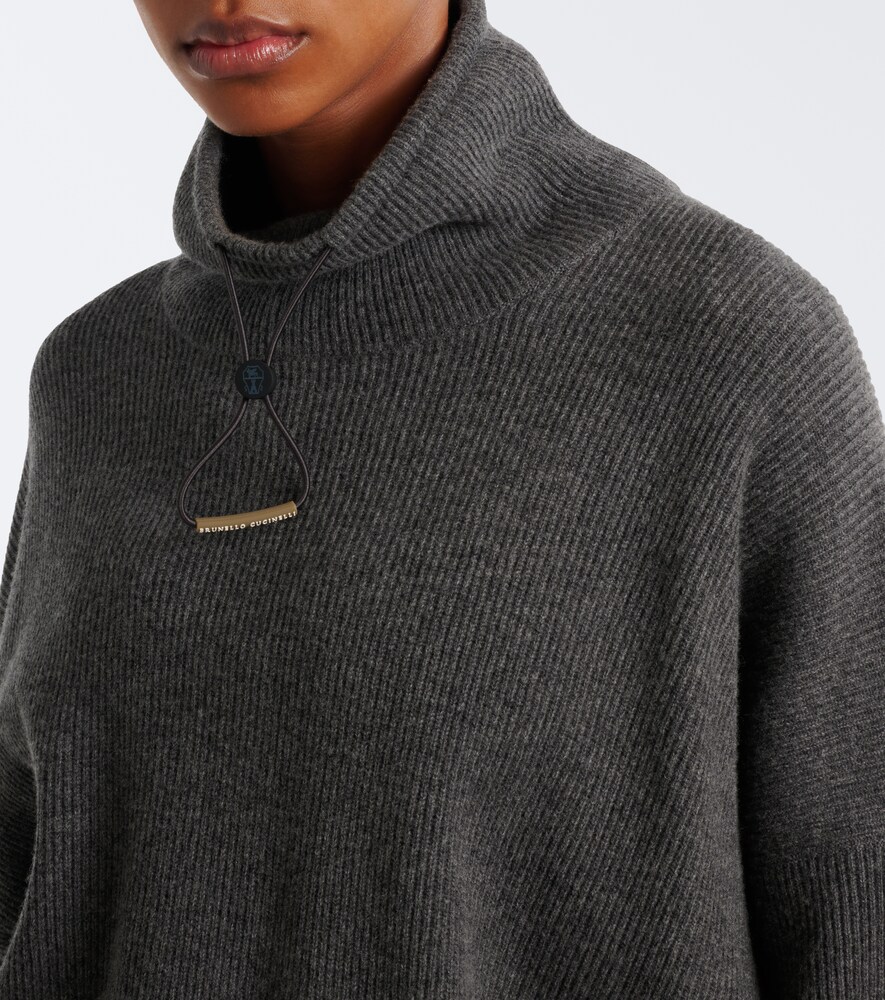 Wool, Silk, And Cashmere Turtleneck Sweater