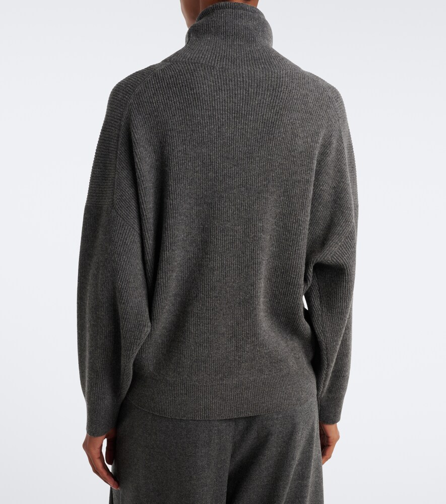 Wool, Silk, And Cashmere Turtleneck Sweater