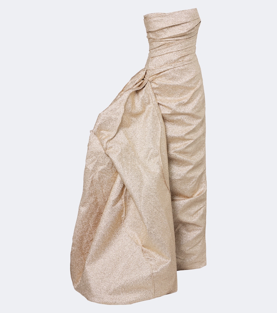 Korsett-Robe aus Lamé