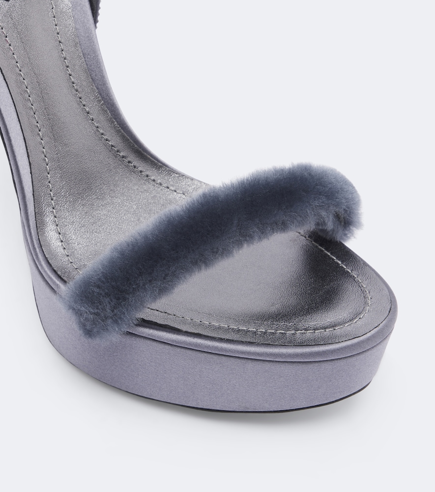 Satin Platform Sandals